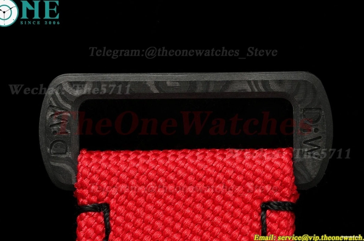 Diw N6F Carbon Daytona DD4801 NY Skeleton Dial 40mm Red 0202